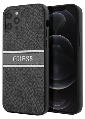 Produktbild von Guess, Schutzhülle für Apple iPhone 12 Pro Max Stripe, Grau