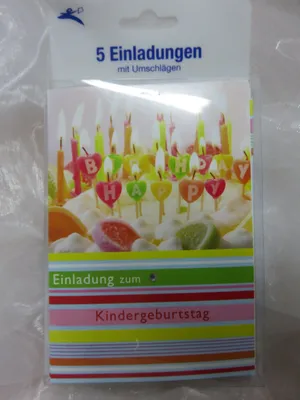 Produktbild von Einladungen - Einladungskarten Kindergeburtstag * 5 Stck