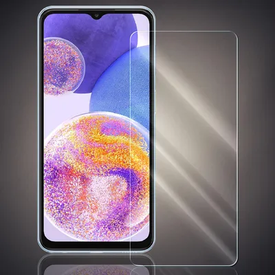 Produktbild von Panzer Folie für Samsung Galaxy A23 Echt Glas Displayschutzfolie Transparent Glasfolie 9H Härtegrad Schutzglasfolie