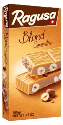 Produktbild von Camille Bloch Ragusa Blond, Milchschokolade, 100 g, Schweiz, 1 Stück(e), Cocoa, Milch, Nüsse