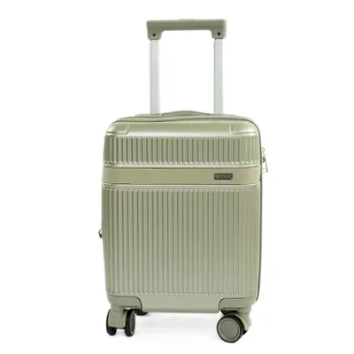 Productafbeelding van Koffer trolley 16" XS, ABS, uitbreidbaar, 4 wielen, cijferslot, kleur: salie (groen). Model: NOKIRO STL976