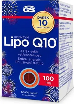 Image de GS Coenzyme Lipo Q10 100 mg, 60 + 10 S