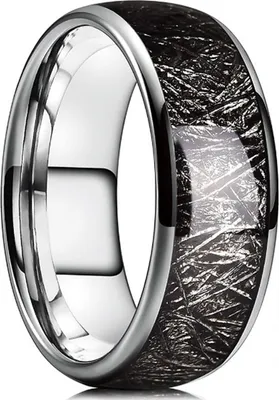 Produktbild von PU-32776 Ring - Silber/Schwarz, 59mm Uni KP32776