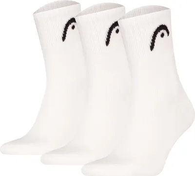 Produktbild von HEAD Uni Socken, 3er Pack - All Sports Training Short Crew, Sportsocken, Logo, einfarbig Weiß 39-42
