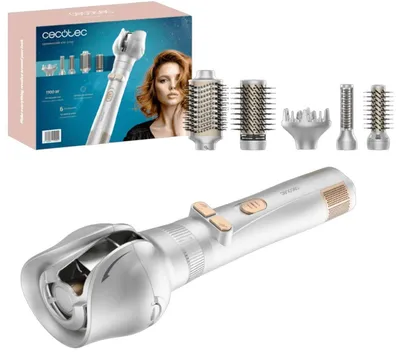Produktbild von Cecotec CeramicCare 6in1 Gyro, Multistyler, Airflow, Tasten, Silber, 1100 W, AC