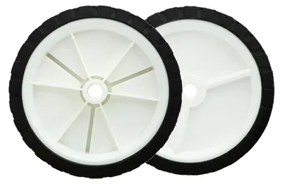 Imagen del producto de Omgoods - Juego de 2 ruedas de goma universales, diámetro 150 mm, para cortacéspedes
