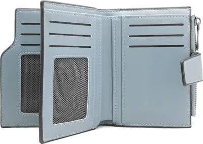 Produktbild von Mini Geldbörse Damen Klein und im Kurzformat Portemonnaie Damen Viele Fächer Portmonee Damen mit 15 Kartenfächer und Reißverschluss Münzfach