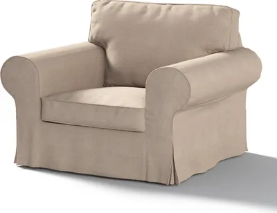 Produktbild von Dekoria Bezug für Ektorp Sessel, beige-grau, Sesselhusse für Ektorp Sessel