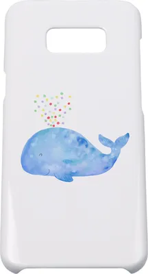Produktbild von Mr. & Mrs. Panda Samsung Galaxy S8 plus Handyhülle  Wal Konfetti - Weiß - Geschenk, Trennung, Cover, Abnehmen, Geburtstag, Wale, Handy Case, Meer, Hülle