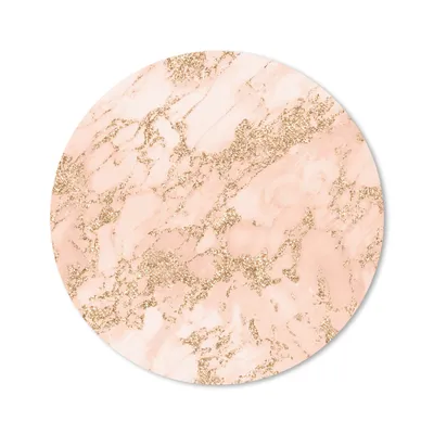 Produktbild von MuchoWow® Mauspad Mousepad Marmor - Rosa - Gold 40x40 cm - Mousepads - Maus Mat - Pad - Mausunterlage - Schreibtisch Accessoires