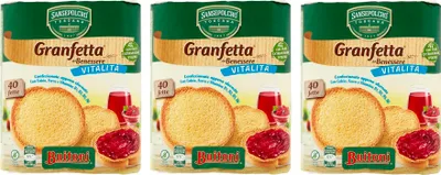 Produktbild von 3x Buitoni Granfetta del Benessere Vitalità Fette Biscottate 40 Zwieback mit Kalzium, Eisen und Vitaminen 300g
