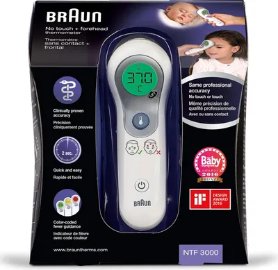 Image de Thermomètre frontal sans contact Braun NTF3000