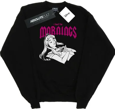 Produktbild von Disney - "Sleeping Beauty Don't Do Mornings" Sweatshirt für Herren BI43476 (XXL) (Schwarz)