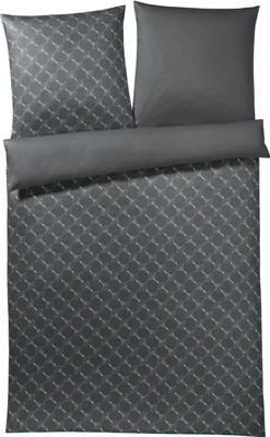 Produktbild von JOOP! Mako-Satin Bettwäsche Cornflower Gradiant Farbe Grau-Blau Größe 200x220 cm + 80x80