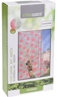 Zdjęcie produktu dla Moskitiera na drzwi balkonowe TROPICAL FLOWERS, 220 x 50 cm, 2 sztuki