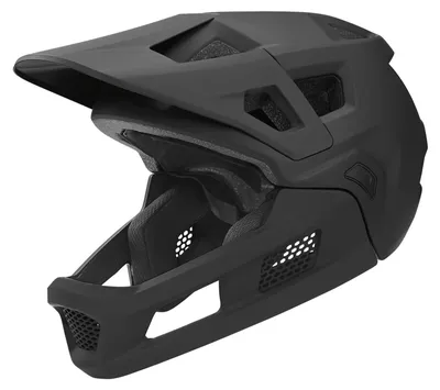 Integralhelm BMX/Motocross, abnehmbar, 54-61 cm, schwarz