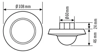 Immagine prodotto di ESYLUX soffitto PD-C360i/24plus rivelatore di presenza 360 UP EP10425288