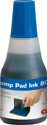 Produktbild von COLOP Stempelfarbe "801" für Stempelkissen 25 ml blau