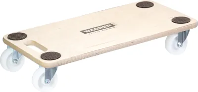 Produktbild von WAGNER Transporthilfe BIRKE Multiplex ANTIRUTSCHPUNKTE - 59 x 29 x 11 cm, Rollen Ø 75 mm, Tragkraft 200 kg - 20112601