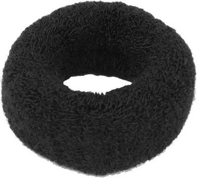 Produktbild von Haarelastiek für Damen mit Pferdeschwanzhalter, schwarz, 1,6 Zoll breit
