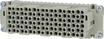 Zdjęcie produktu dla HARTING Han 108DD wkładka gniazda (F) złącze zaciskane, 108-pinowe + PE 250 V, 10 A – 1 sztuka