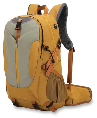 Wanderrucksack 40 l mit Regenhülle, wasserabweisend, gelb