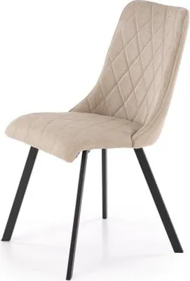 Produktbild von 4er Set Stühle K561, Beige, gepolstert, aus Stoff und Metall, 44x58x85 cm (B x T x H)