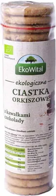 Produktbild von EKO WITAL Dinkelkekse mit Schokoladenraspeln 250g
