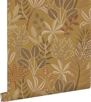 Produktbild von ESTAhome Tapete Blätter Ockergelb 50 x 900 cm