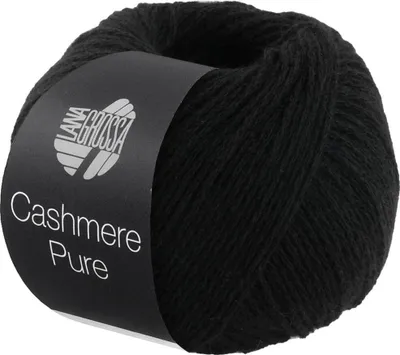 Produktbild von Lana Grossa - Cashmere Pure 0008 schwarz
