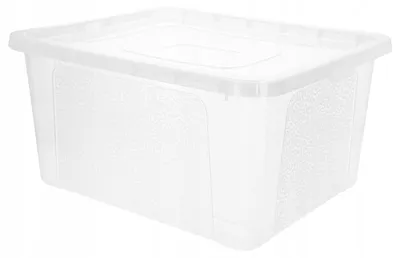 Produktbild von Große transparente Kunststoffbox 20L mit Deckel