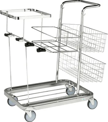 Produktbild von Kongamek Reinigungswagen verzinkt 770x550x1000mm für 25l-Säcke