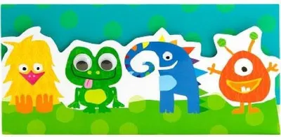 Immagine prodotto di ARTEBENE Busta per denaro Little Monsters 23x11cm Colore: Multicolore Dimensione: 23x11cm