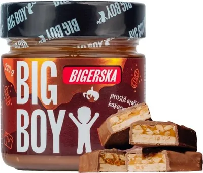 Produktbild von Bigerska – Süße Erdnusscreme mit Kakao und salzigem Karamell