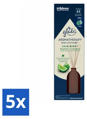 Image de 5 diffuseurs parfumés Glade Aromathérapie "Calme l'esprit" - 80 ml - Pack avantageux - 5 pièces