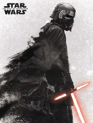 Image de Star Wars : The Rise of Skywalker - Impression sur toile PM3328 (80 cm x 60 cm) (Noir/Gris)