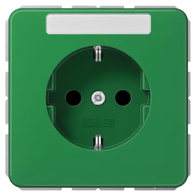 Obrázok produktu pre Jung SCHUKO zásuvka 16A 250V s označením CD 1520 BFNA GN