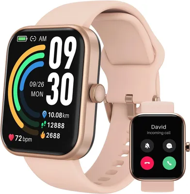 Produktbild von TOZO S3 Smartwatch mit Bluetooth-Telefonie, 1,83" HD Touchscreen, 100 Sportmodi, Herzfrequenz & Schlaftracking, IP68, Android & iOS