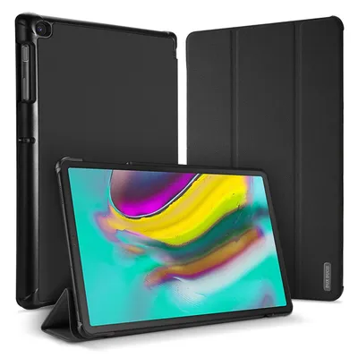 Zdjęcie produktu dla DUX DUCIS Domo hard shell z funkcją Smart Sleep i zintegrowaną podstawką Etui ochronne Etui kompatybilne z Samsung Galaxy Tab A 10.1 2019 T515 T510 Czarny