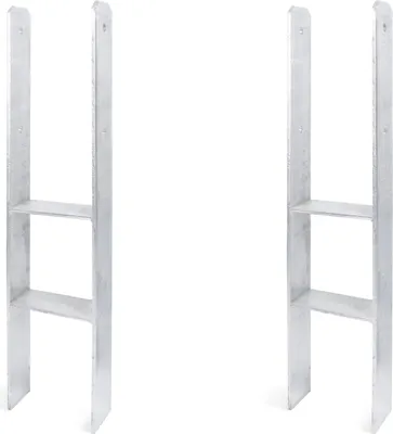 Obrázek produktu pro Sloupek Alberts H ve svazku, žárově pozinkovaný, celková výška 800 mm, hloubka 60 mm