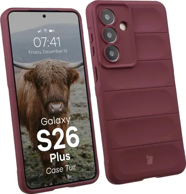 Produktbild von Robuste Handyhülle für Galaxy S26 Plus, Bizon Case Tur, Burgunderrot