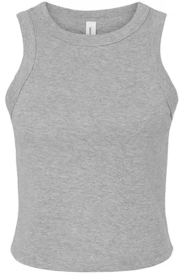 Immagine prodotto di Bella + Canvas - Top senza maniche da donna, collo alto corto, micro costine LT4322 (M) (atletico)