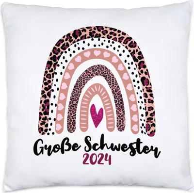 Produktbild von Große Schwester 2024 Kissen Sisters Beschützer Geborgenheit Liebe Familie Zusammenhalt Freude Love