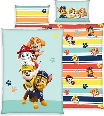 Produktbild von Paw Patrol Flanell-Bettwäsche " Green"