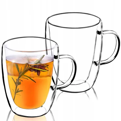 Image de KADAX tasse en verre à double paroi "Forli", verres, verre à boire pour jus, thé, café, transparent, 270 ml, 2 pièces