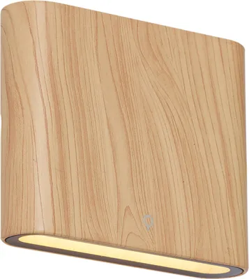 Produktbild von Skandinavische Außenwandleuchte Holzoptik 11,5 cm inkl  LED IP65 Batt