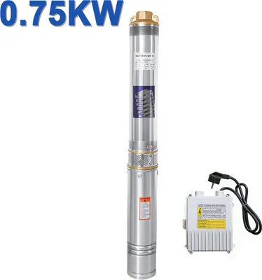 Immagine prodotto di Pompa per pozzi profondi SWANEW 4" Pompa per pozzi Pompa sommersa Pompa per acqua Pompa da giardino Acciaio inossidabile 20 metri 750 W 4000 L/h