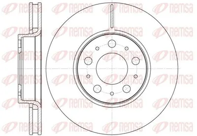 Produktbild von 2x REMSA Bremsscheibe 6619.10 vorne für VOLVO V70 II (285) S60 I (384) S70 (874)