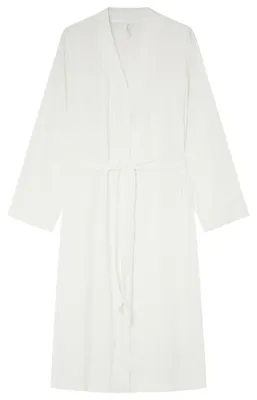 Produktbild von Women'secret Damen Long Satin Robe morgenmantel, Baumwolle White, L