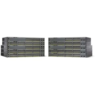 Produktbild von Cisco Catalyst WS-C2960X-48FPS-L, Managed, L2/L3, Gigabit Ethernet (10/100/1000), Vollduplex, Power over Ethernet (PoE), Rack-Einbau